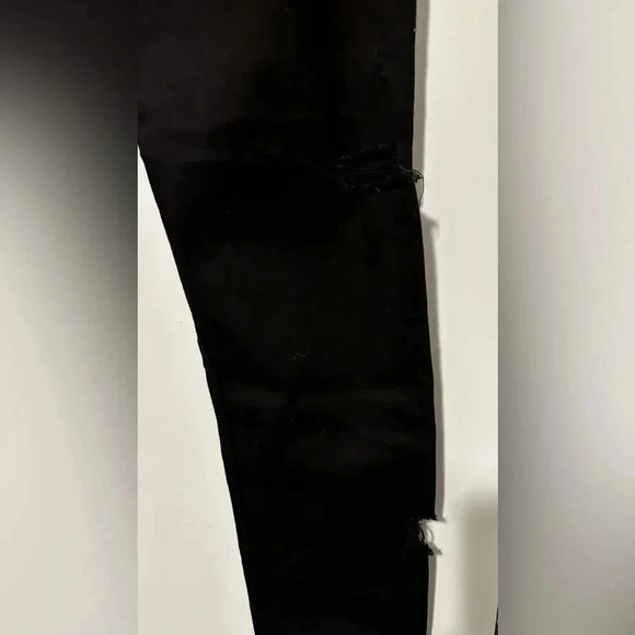 Bridge by Gly black distressed mid rise ankle skinny denim jeans size 29 - Picture 6 of 9